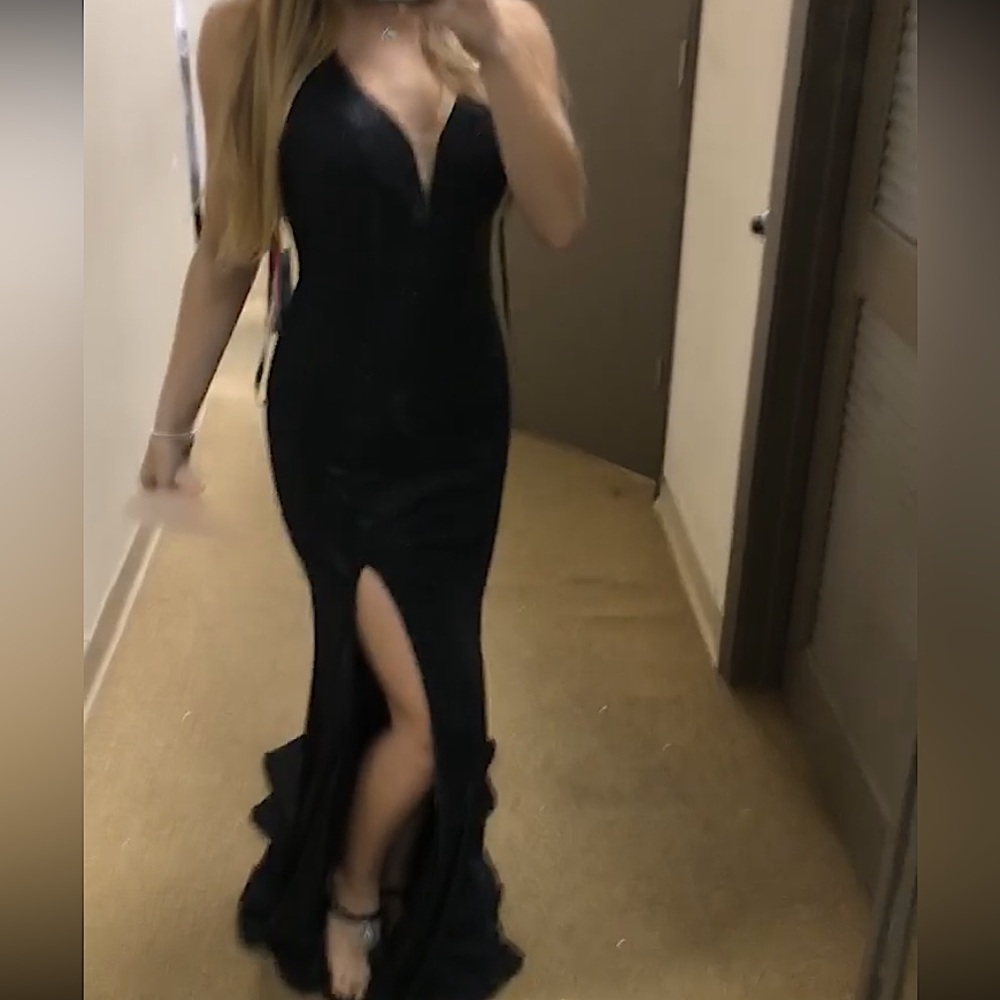 Gianni Bini Black Sparkle Prom / Formal Maxi Dress